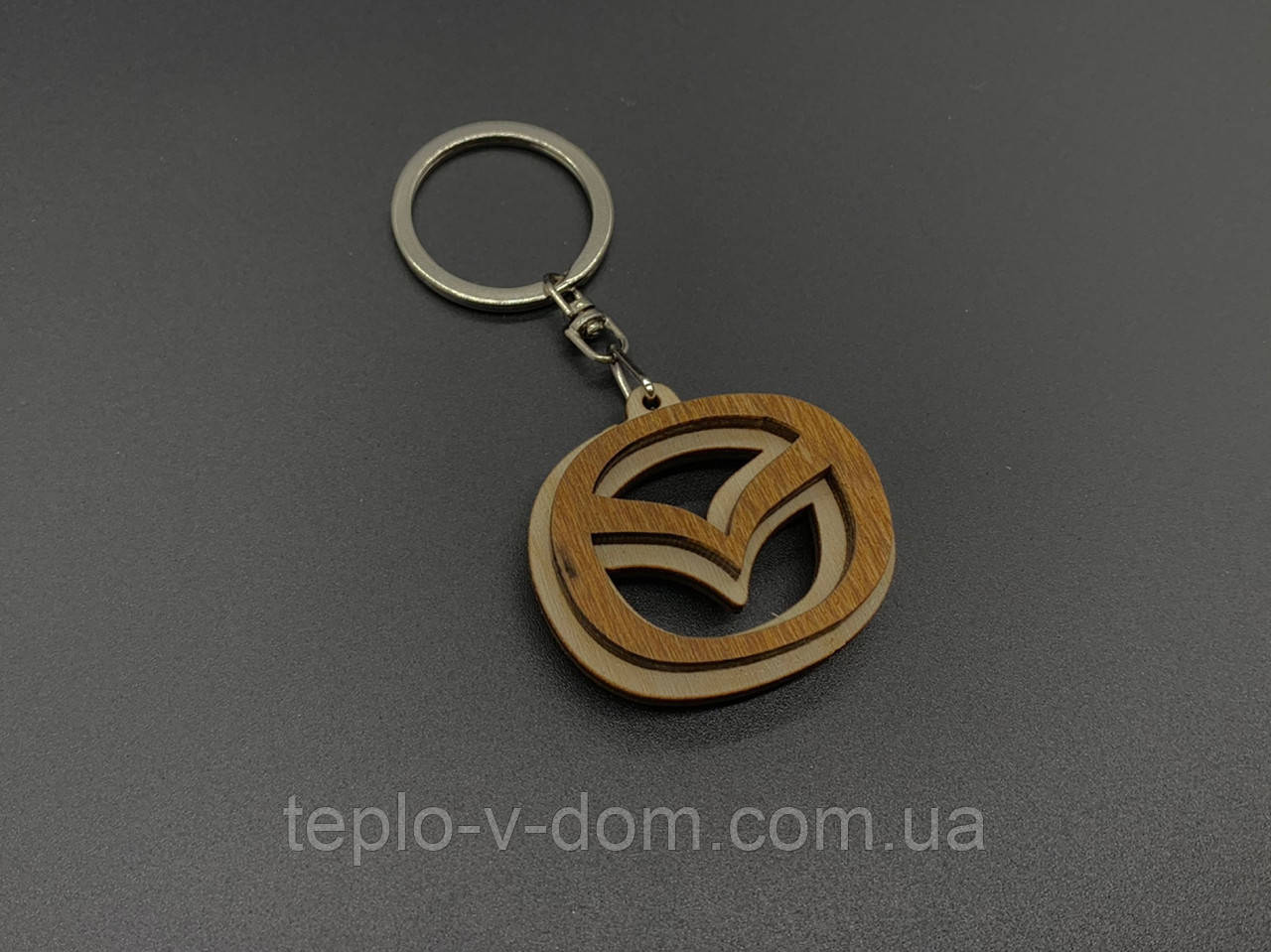 Брелок дерев'яний Mazda. 4см
