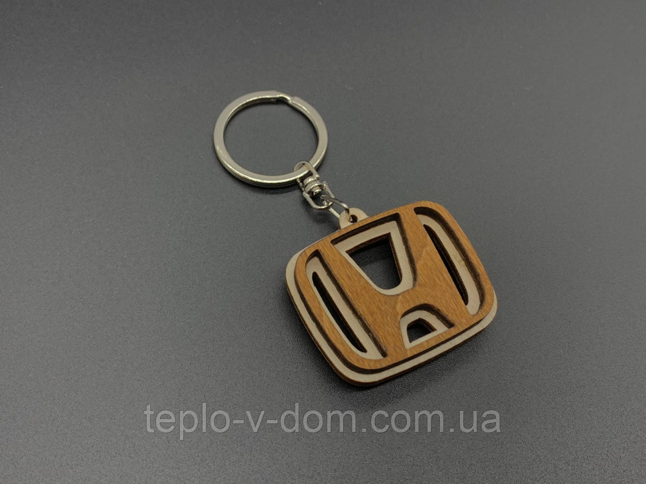 Брелок дерев'яний Honda. 4.5 см
