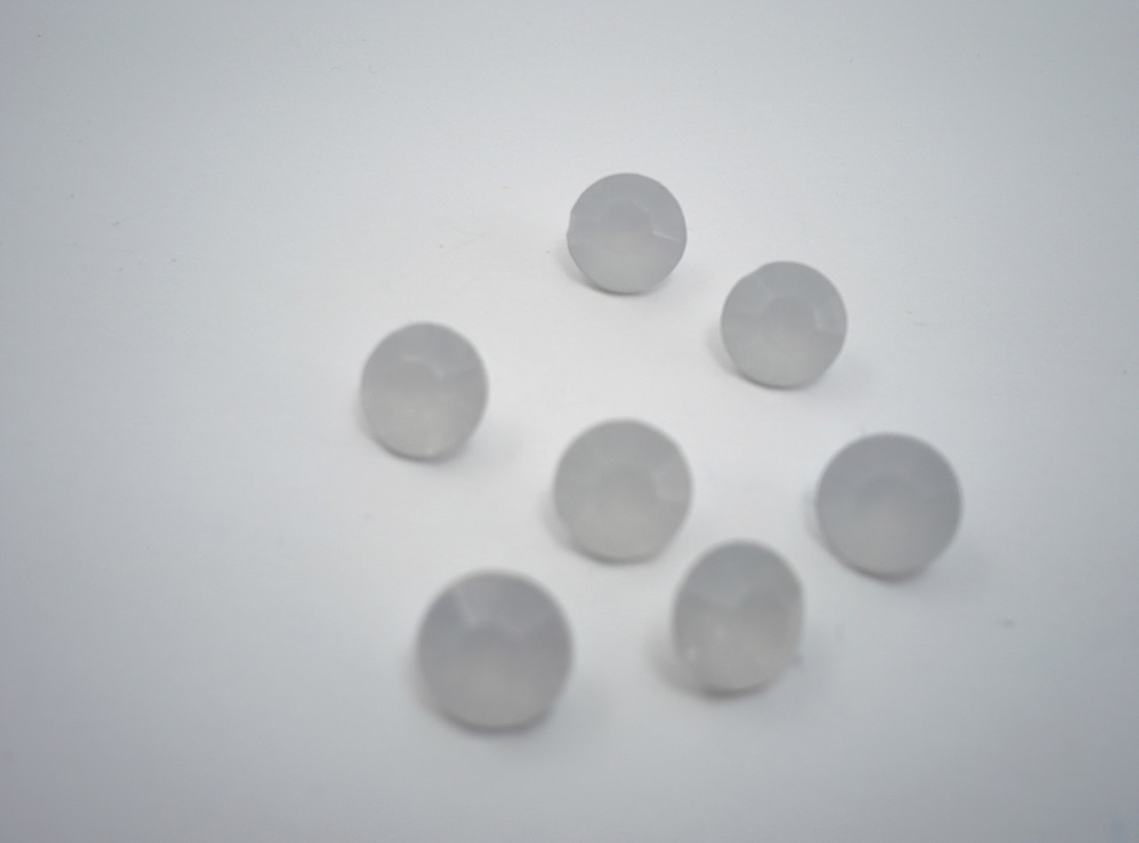 Стрази камені для прикрашання предметів / Круглі / Білі матові / 6 мм