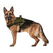 Шлея для службових собак WAUDOG PRO, металевий фастекс, S, В 44-60 см, хакі, фото 5