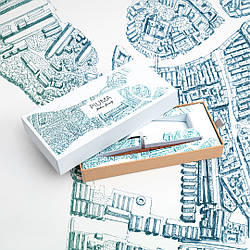 Ручка кулькова Pininfarina Piuma Ink  ITALIAN BEAUTY VENEZIA, корпус з деревини груші, Венеція