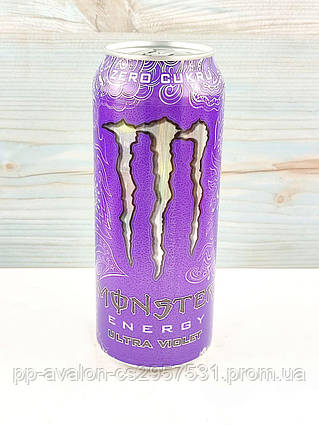Газований енергетичний напій Monster Energy Ultra Violet 500 мл (Великобританія)