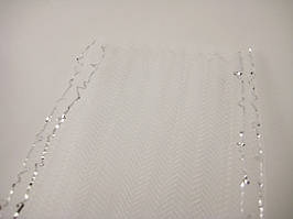 Стрічка для бантів зі строчкою. Ребриста. 8см. 20м.