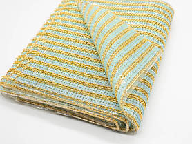Стразова тканина смугами 1 см кольору "золота смуга" 24х40см на силіконовій основі стразове полотно