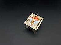 Детская шкатулка с музыкальным механизмом Мишка 6х5см компактная механическая для творчества