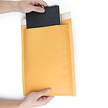 Поштовий Конверт з відривною стрічкою Бандерольний 100×160 № 11 VIP 100 шт/уп. Крафтовий з повітряним прошарком, фото 5