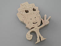 Детский пазл персонаж из мультфильма "Фиксики" Файер 12х9 см из натурального дерева