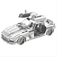 Детский 3D конструктор металлическая моделька автомобиля для мальчика 130х71х54 мм