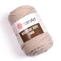 Турецкая пряжа YarnArt MACRAME ROPE 3 mm ( Макраме Роп 3 мм) 753 беж