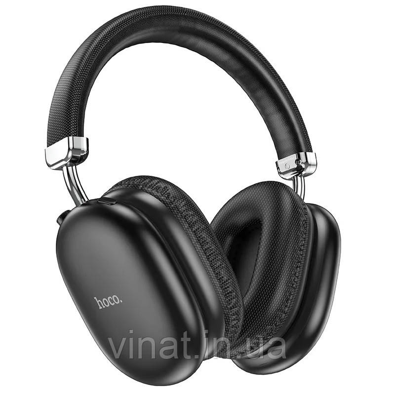Навушники Hoco W35 Max бездротові BT5.3, AUX, TF, Type-C Black, фото 1