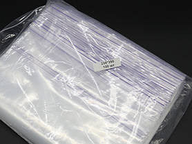 Пакет Зіп Лок із замком Гріппер для пакування та зберігання 25х35 см. із застібкою zip-lock 100 шт/уп. Пакет-Струна