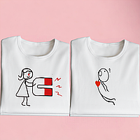 "Магнит" набор парных футболок для влюбленных