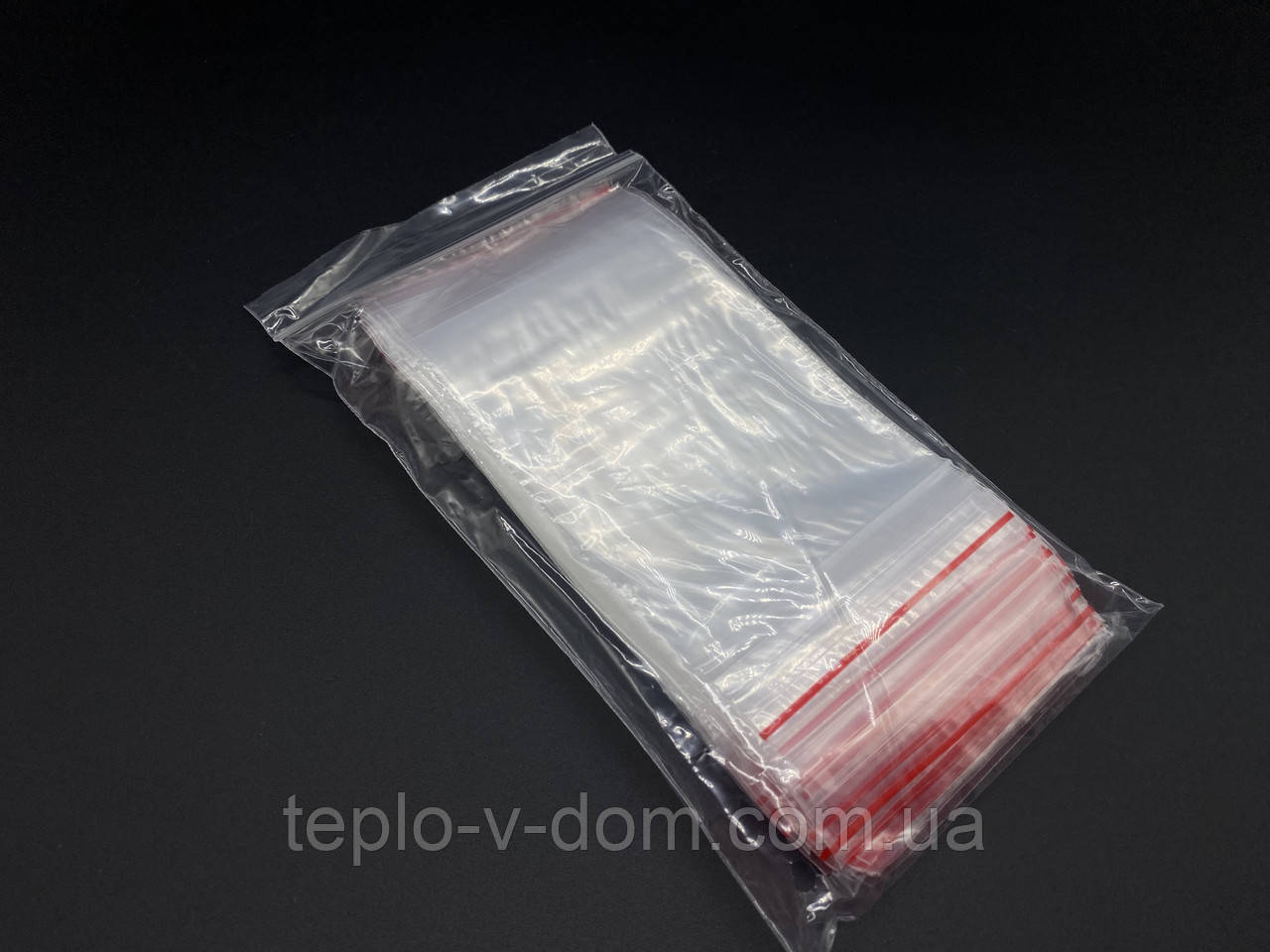 Поліетиленовий Пакет-Струна для упаковки і зберігання 8х12 см. із застібкою zip-lock 95 шт/уп. Пакет Гріппер