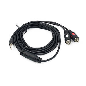 Кабель 2RCA - 3.5 mini jack (2 тюльпана - mini jack) AtCom 3м