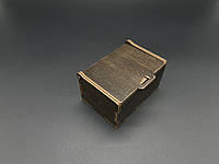 Сувенирная маленькая шкатулка-купюрница из фанеры для денег и украшений 5.5х8х4см
