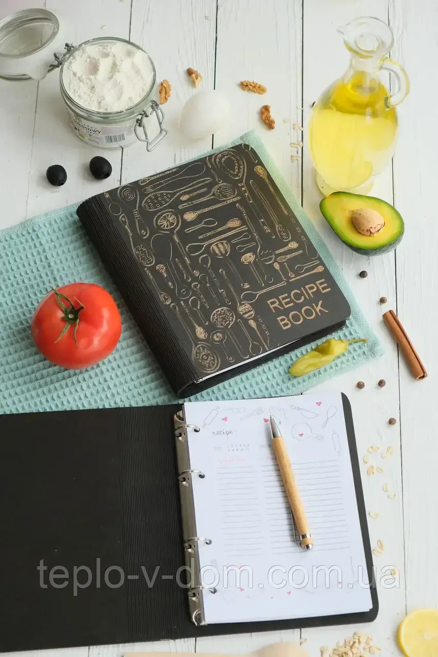 Книга для записів кулінарних рецептів "Recipe book" А5 22,5х17см, фото 1