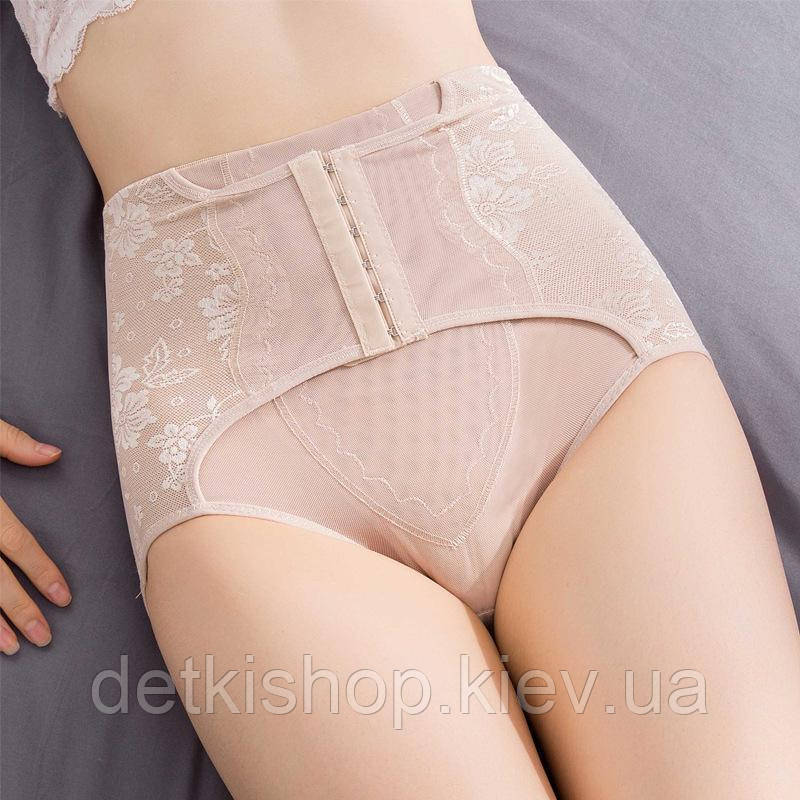 Коригувальні труси з корсетною вставкою DSKT4 бежеві, розмір L, фото 1