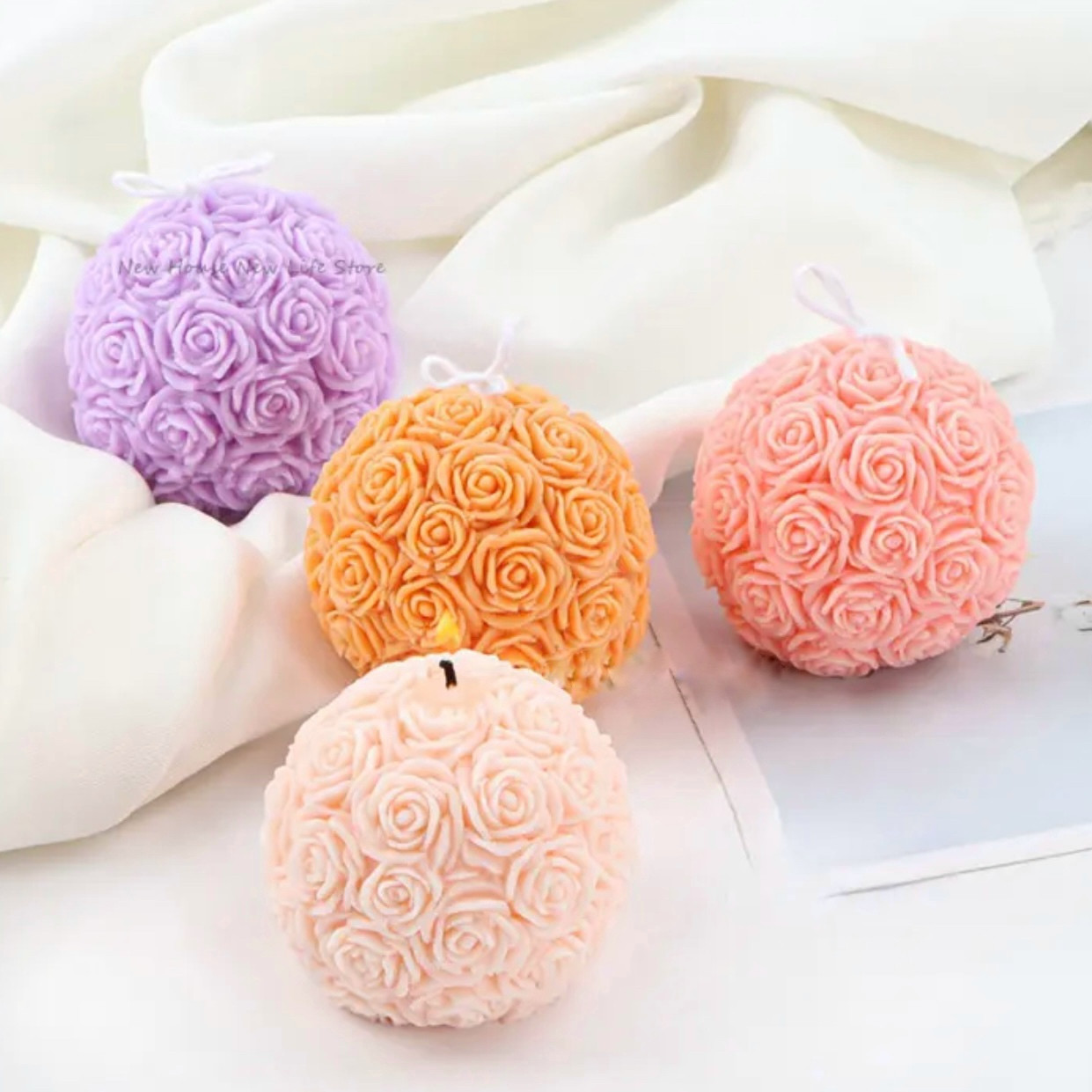 Молд для свічки "Букет троянд", 1 шт. Розмір близько 6 см (середня модель)