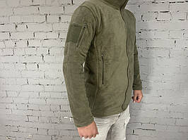 Чоловіча флісова кофта тактична з довгим рукавом, виробник BIKATEX, розмір 2ХL, колір Олива