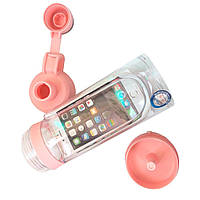 Спортивная бутылка для воды и телефона SO-KID Н-606 400 мл Pink