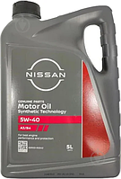 Моторное масло Nissan Motor Oil 5W-40 синтетическое 5 л (KE90090042)