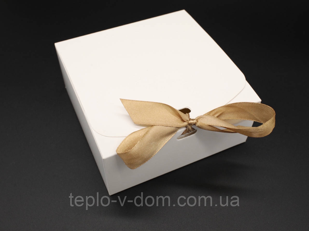 Збірні картонні коробки для подарунків. Колір білий. 11.5х11.5х5см, фото 1