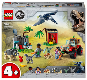 Конструктор LEGO Jurassic World Центр порятунку малюків динозаврів 139 деталей (76963)
