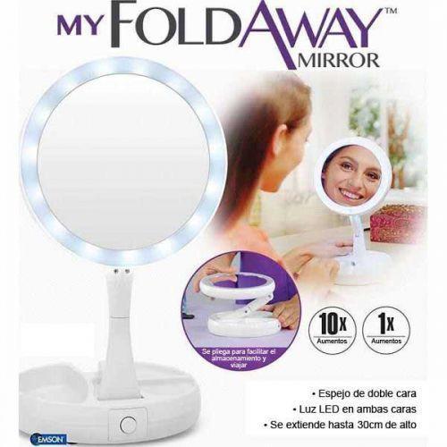 Складное зеркало для макияжа с Led подсветкой My Fold Away Mirror - фото 4 - id-p2114376489