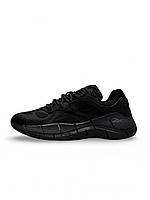 Мужские кроссовки Reebok Zig Kinetica All Black черные спортивные кроссовки рибок