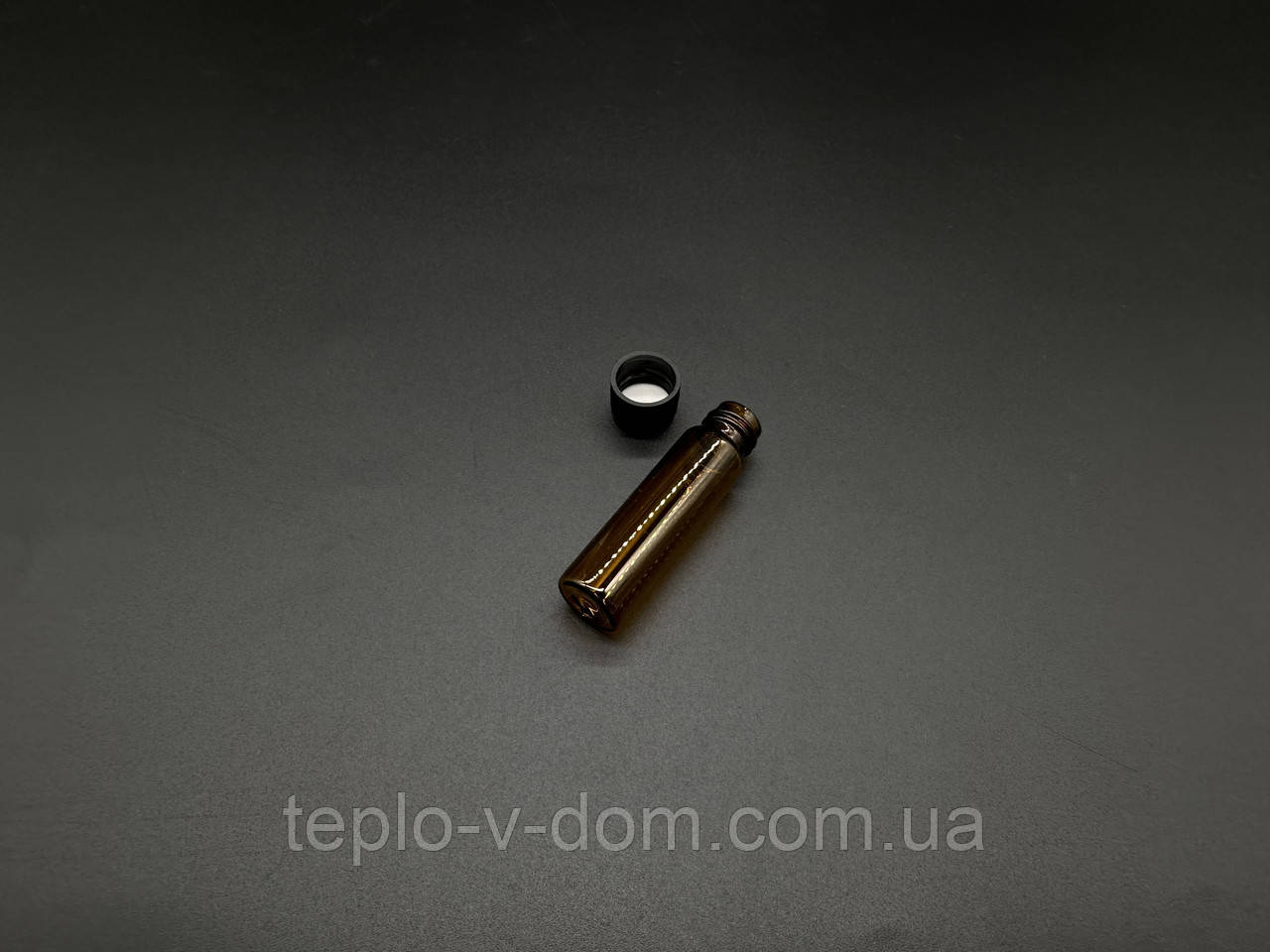 Скляні пляшечки в бурштиновому склі. 15х55мм