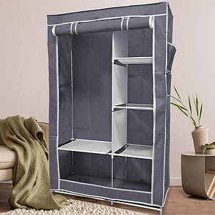 Складана тканинна шафа Storage Wardrobe 98105, Сірий (N-17), фото 1