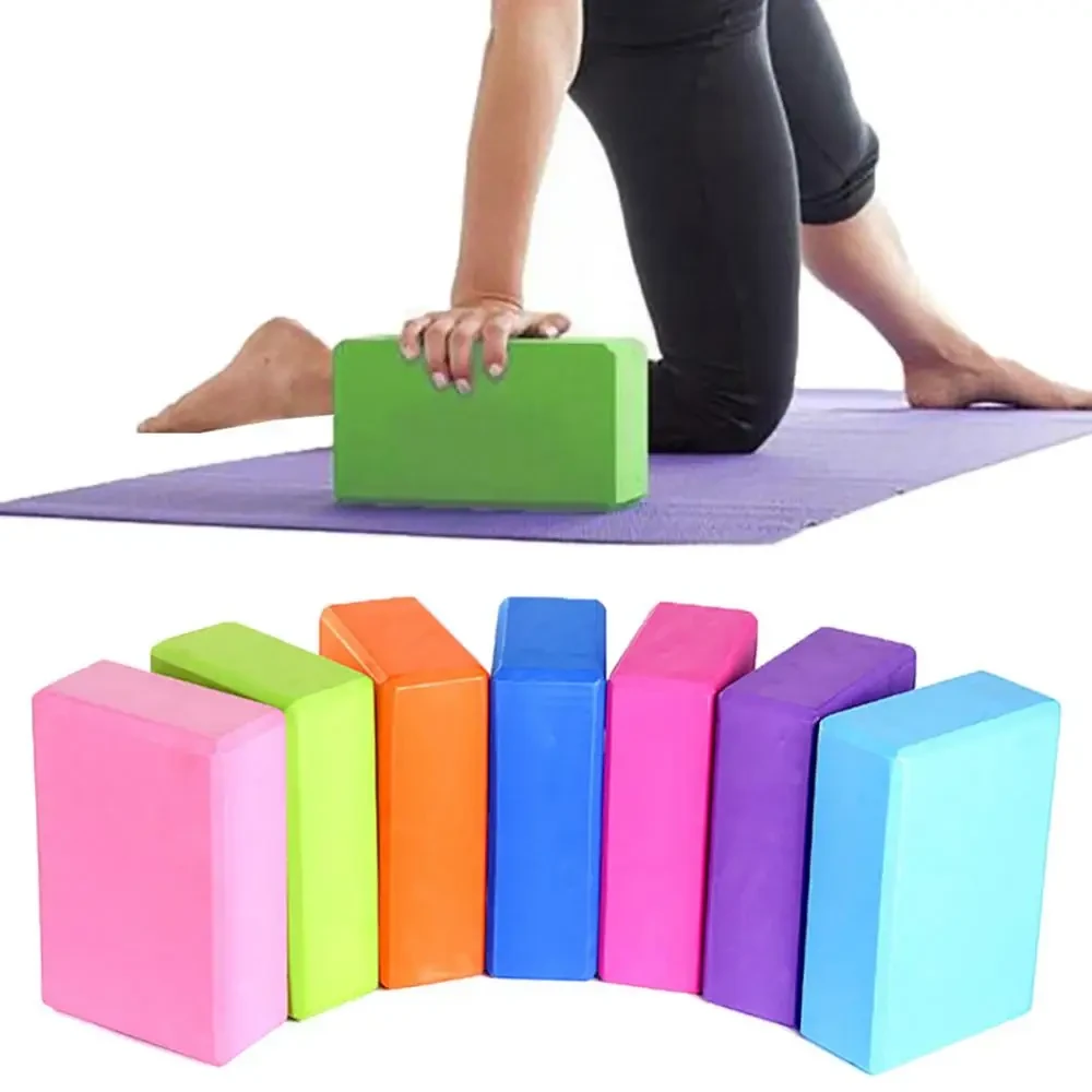Кубики для йоги, пілатесу, фітнесу, бодибілдингу, спорту Profi ЕВА Блоки для йоги Profi EVA, 120 г, 5 кольорів