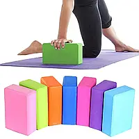 Кубики для йоги, пилатеса, фитнеса, бодибилдинга, спорта Profi ЭВА Блоки для йоги Profi EVA, 120г, 5 цветов
