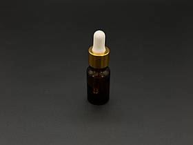 Скляні пляшечки в бурштиновому склі.з піпеткою 25х60мм 10мл