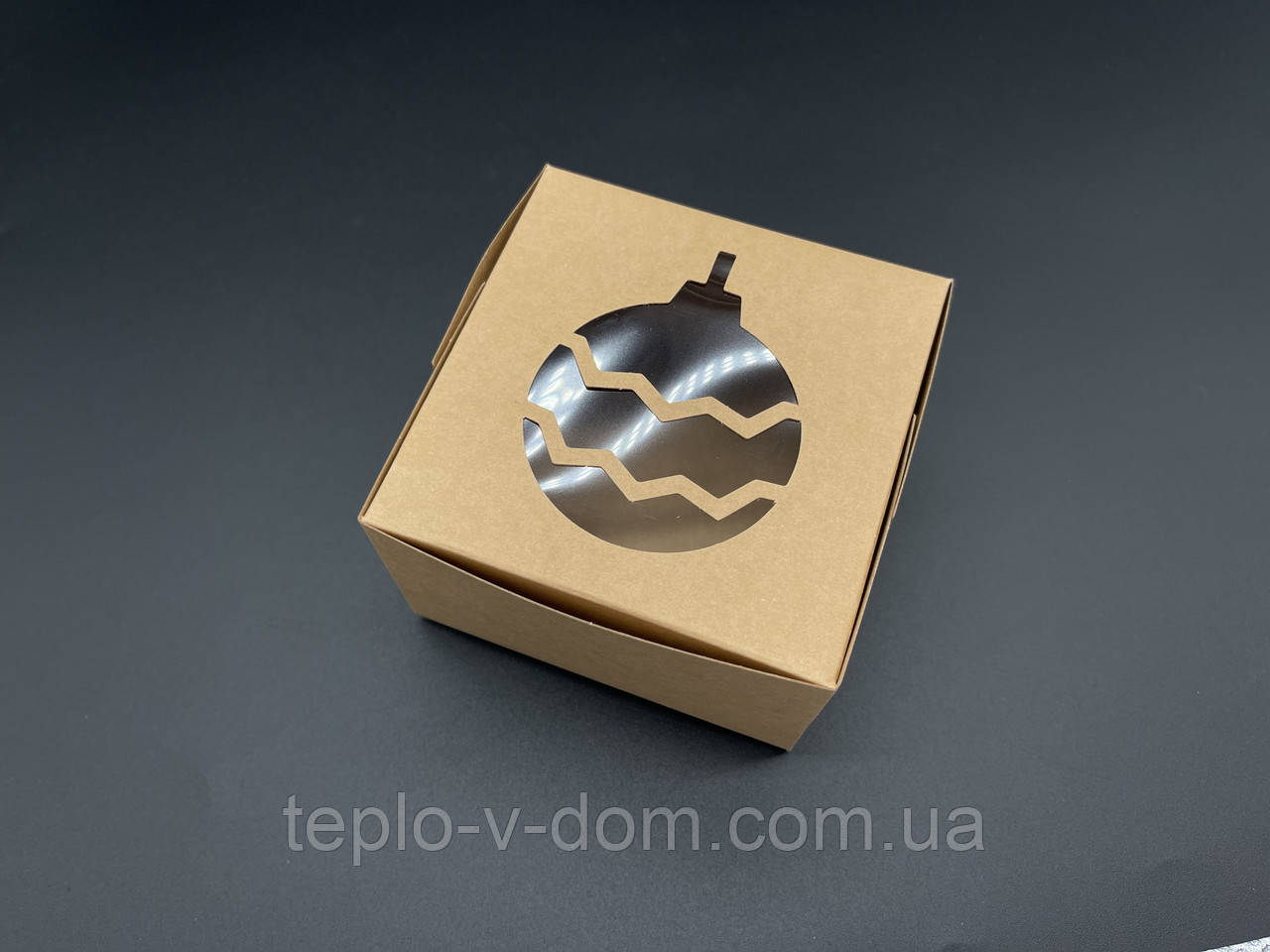 Упаковка для тортів, капкейків, пряників. Крафтовий колір. 10х10х6см