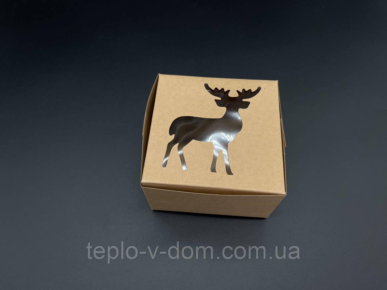 Упаковка для тортів, капкейків, пряників. Крафтовий колір. 10х10х6см, фото 1