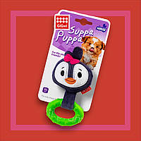 Игрушка для щенков Пингвин с пищалкой GiGwi Suppa Puppa, текстиль / резина, 15 см