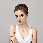 Кулон з ланцюжком та проекцією "I love you", Золотий / Підвіска на шию / Кулон серце / Кулончик з серцем, фото 7