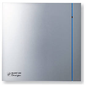 Витяжний вентилятор для ванної Soler & Palau SILENT 100 CZ SILVER DESIGN сірий