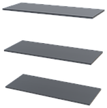 Шафа для одягу 90х48х204 Doros Promo з полицями графіт. Недорога шафа для одягу без дзеркал, фото 6