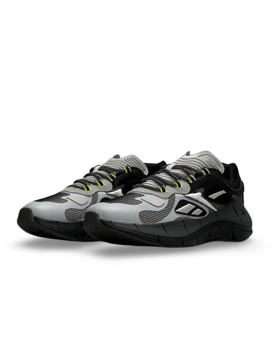 Мужские кроссовки Reebok Zig Kinetica Grey Black серые спортивные кроссовки рибок - фото 6 - id-p2114407261