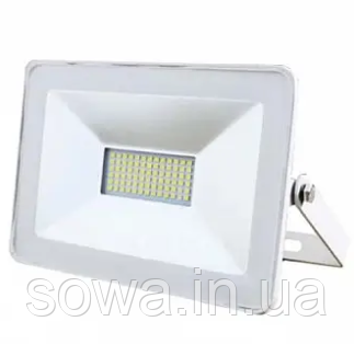 Прожектор LED 50w 6500K IP65 3400LM LEMANSO білий / LMP33-50