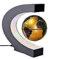 Антигравитационный летающий плавающий глобус левитрон Globe Golden