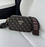 Женская сумочка Guess The Snapshot Bag Black Brown кросс боди женская сумка через плечо на широком ремне