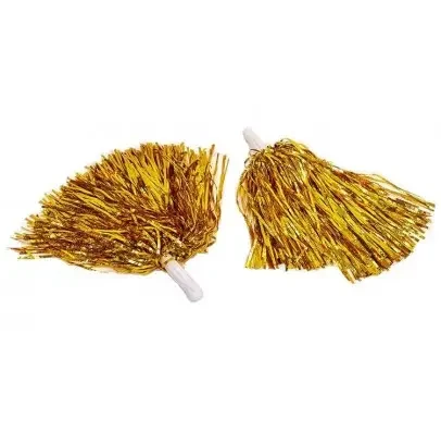 Помпони для черлідінгу та танців Золото 2 шт