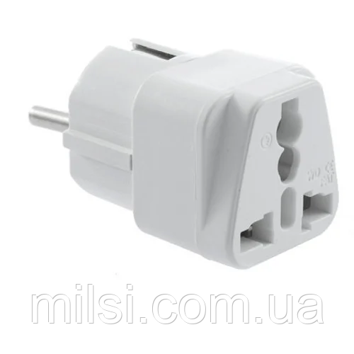 Перехідник мережевий "Американка" на євророзетку WEN 568