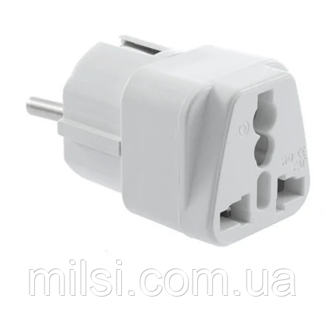 Перехідник мережевий "Американка" на євророзетку WEN 568, фото 1