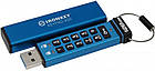 USB Флеш-накопичувач 128GB Kingston IronKey Keypad 200 Type-A Blue (IKKP200/128GB), фото 2