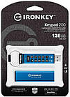 Флеш-накопитель USB3.2 128GB Kingston IronKey Keypad 200 Type-A Blue (IKKP200/128GB), фото 3