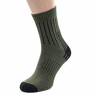 Мужские повседневные носки хлопок хаки 41-45 Тактические демисезонные носки от производителя